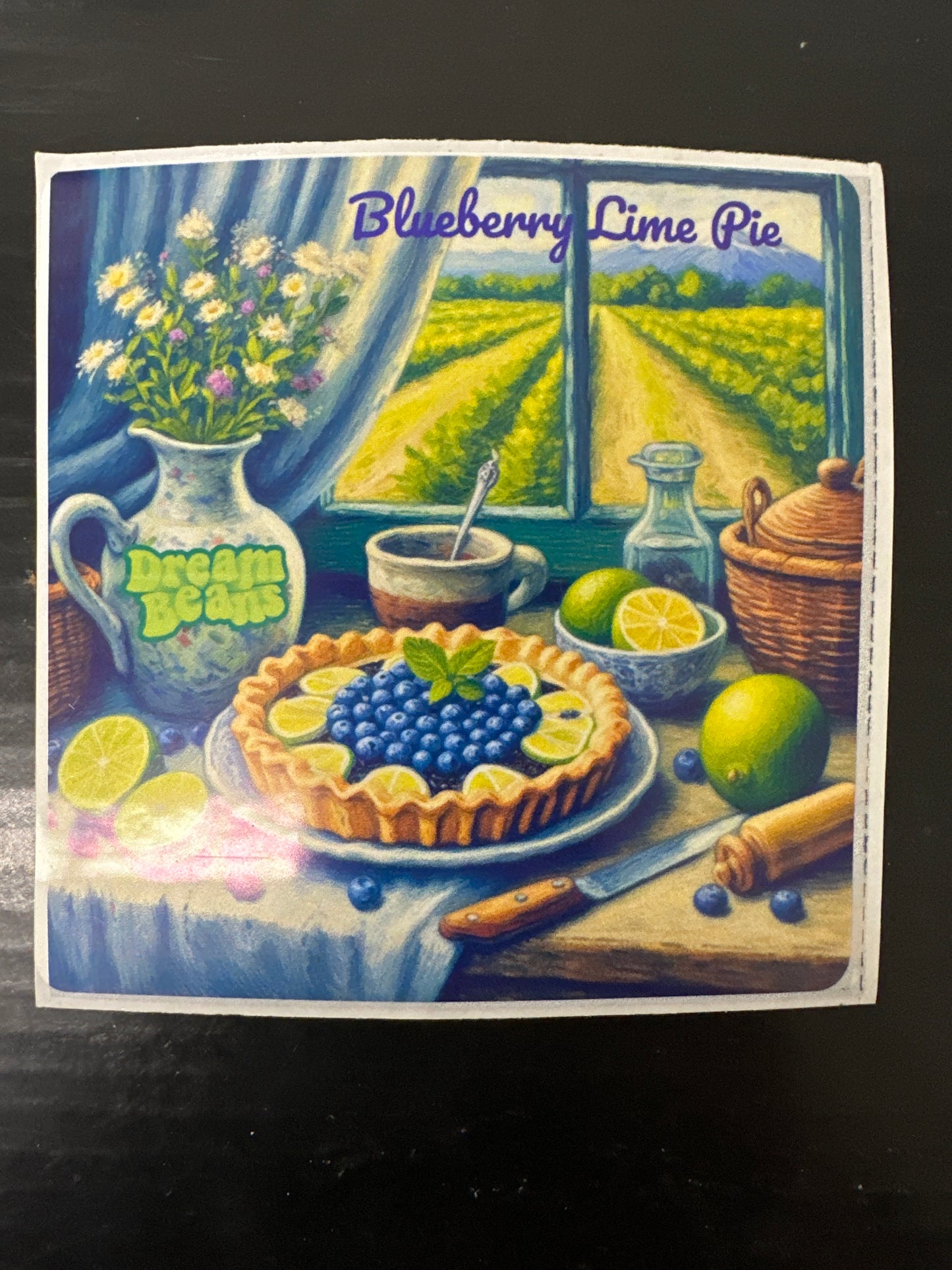 Dream Beans-Blueberry Lime Pie